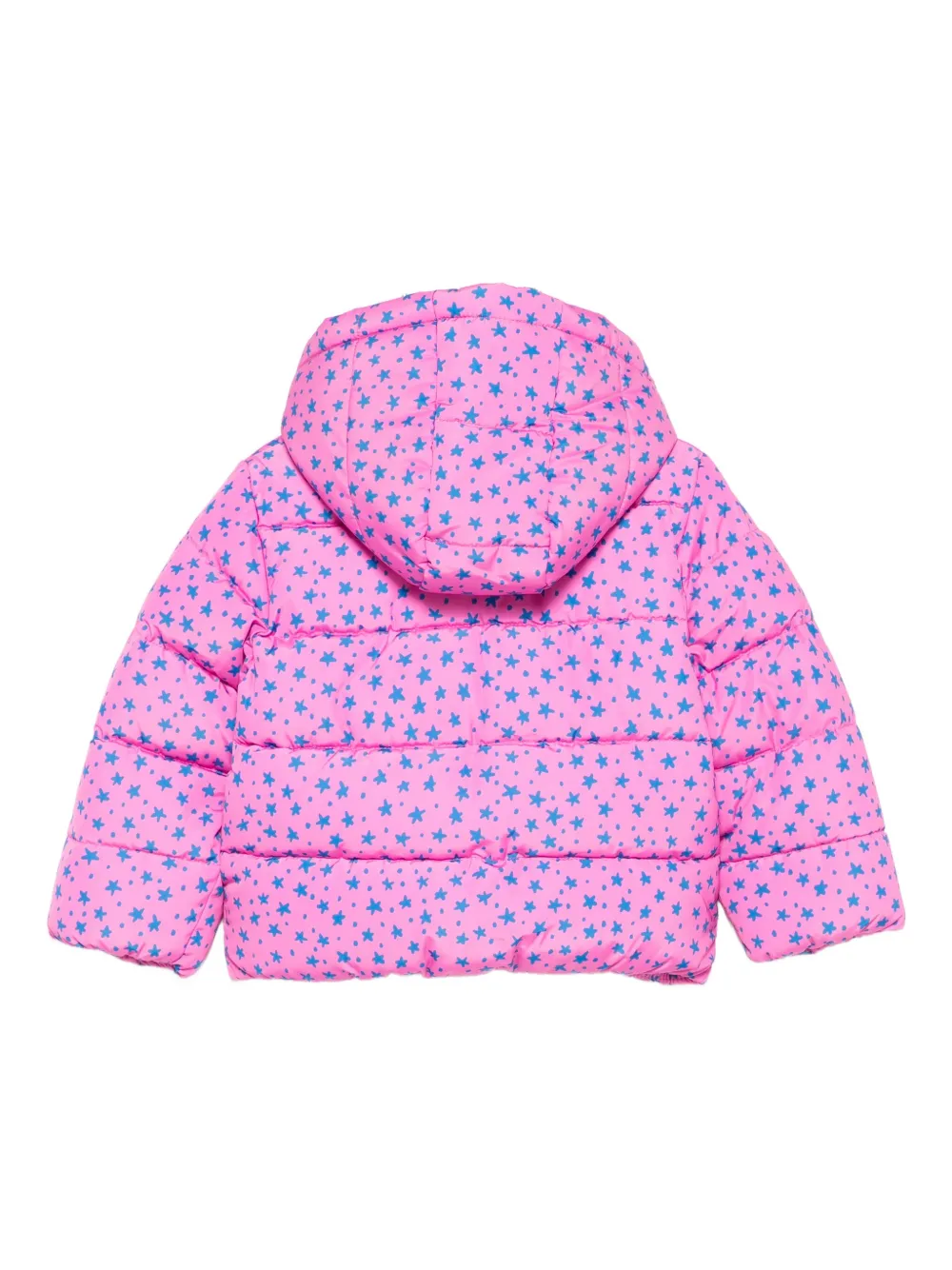 Stella Mccartney Star-print Quilted Padded Jacket In Pink
