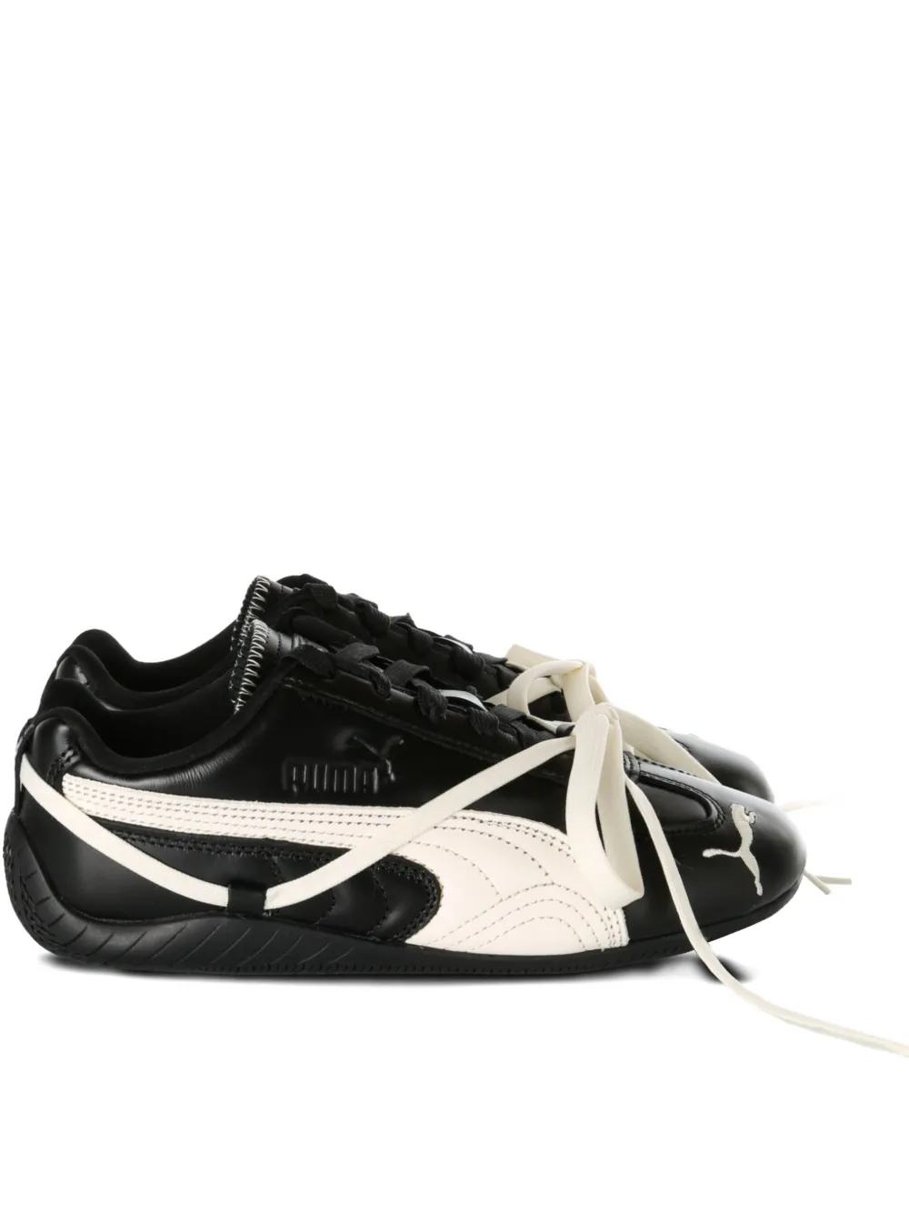 PUMA x Rosé Speedcat leather lace-up sneakers Black
