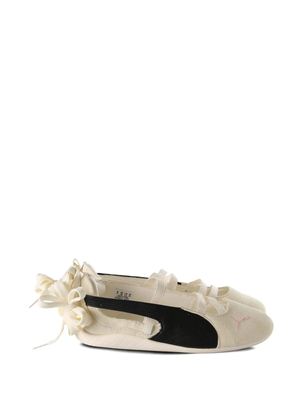 PUMA x Rosé Speedcat bow-detail ballet flats - Beige