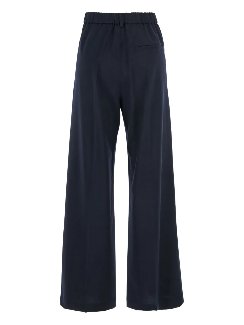 Tela pleated elasticated-waistline trousers - Blauw