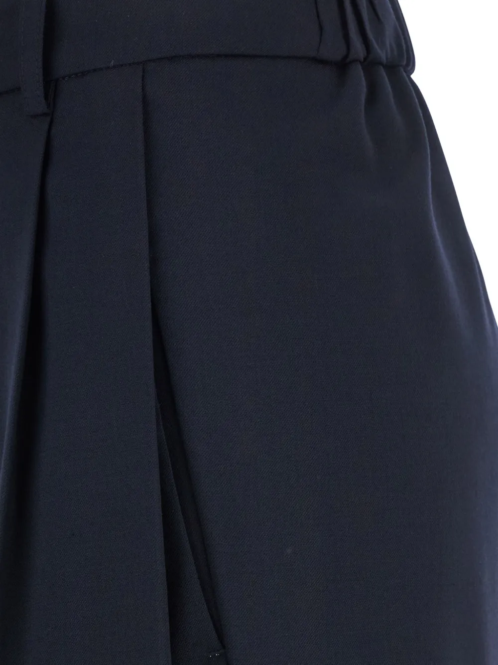 Tela Plooibroek met elastische taille Blauw