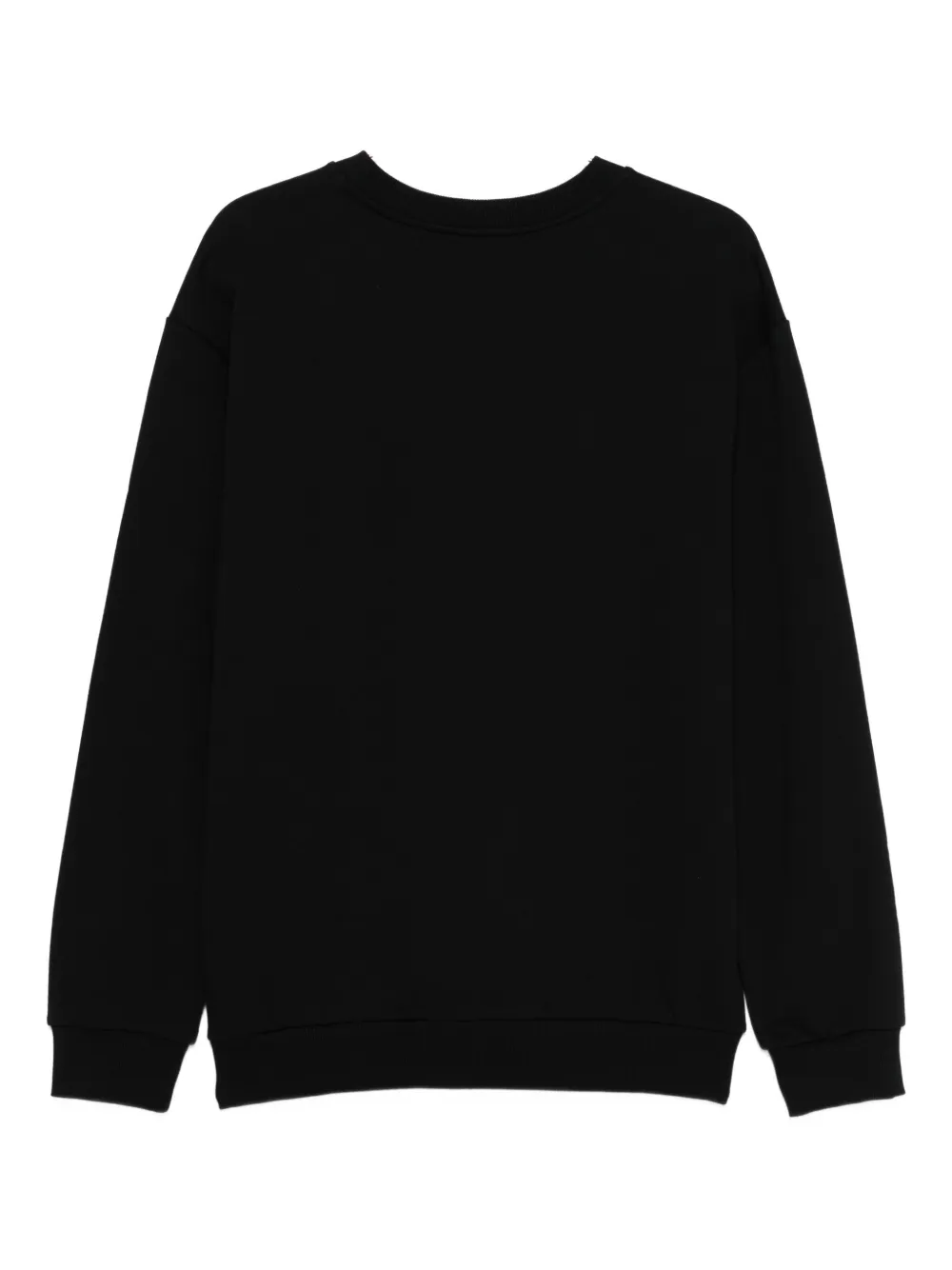 Moschino logo-detail crew-neck sweatshirt - Zwart