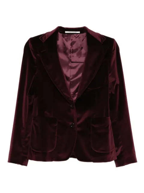 Tagliatore patch-pocket velvet blazer