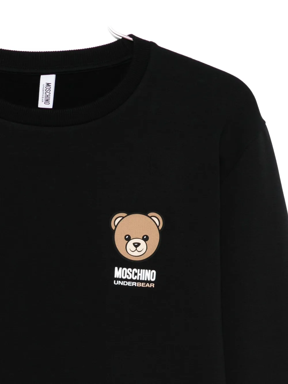 Moschino Teddy-print Sweatshirt In Black
