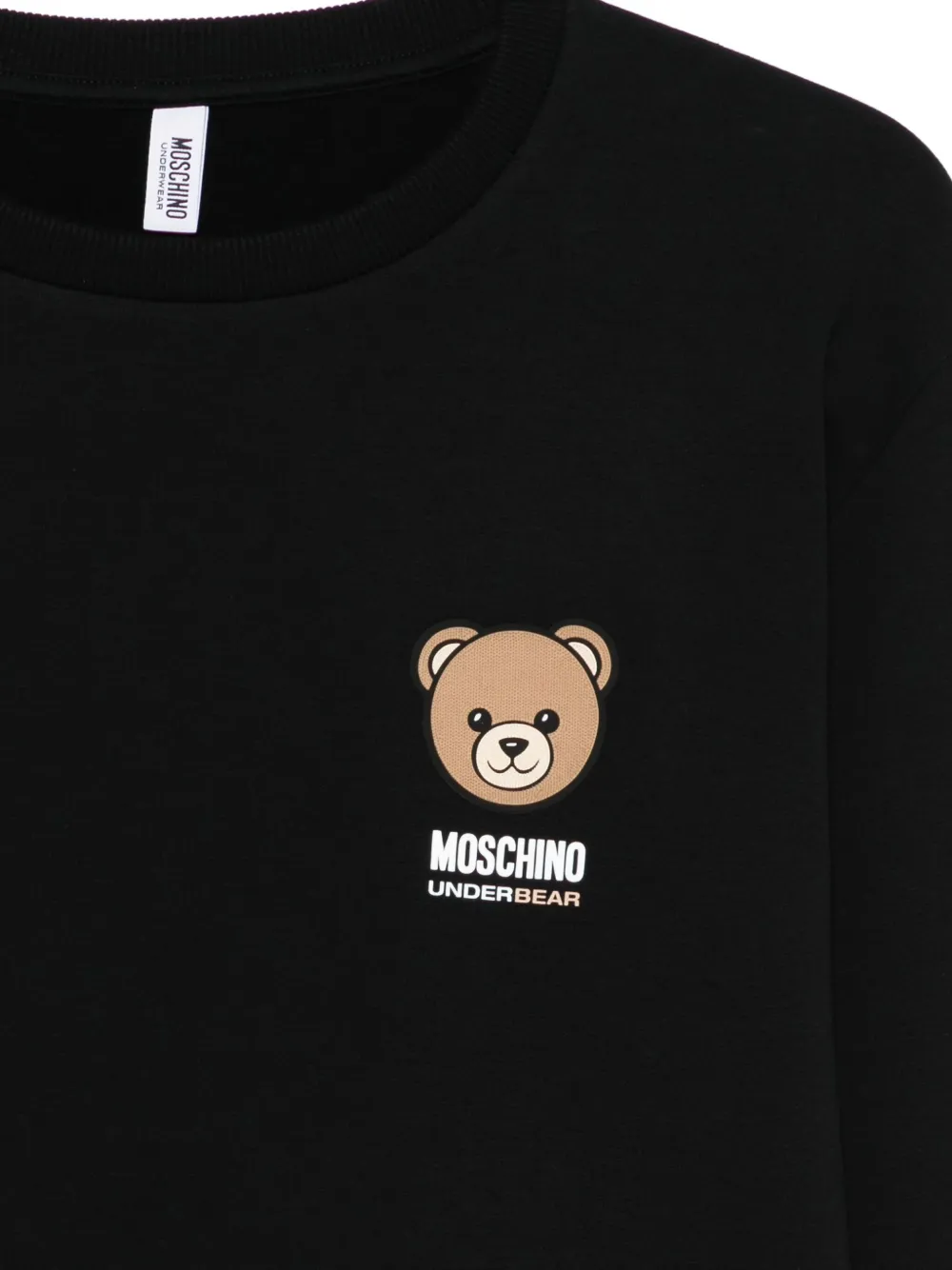 Moschino Sweater met teddybeerprint Zwart