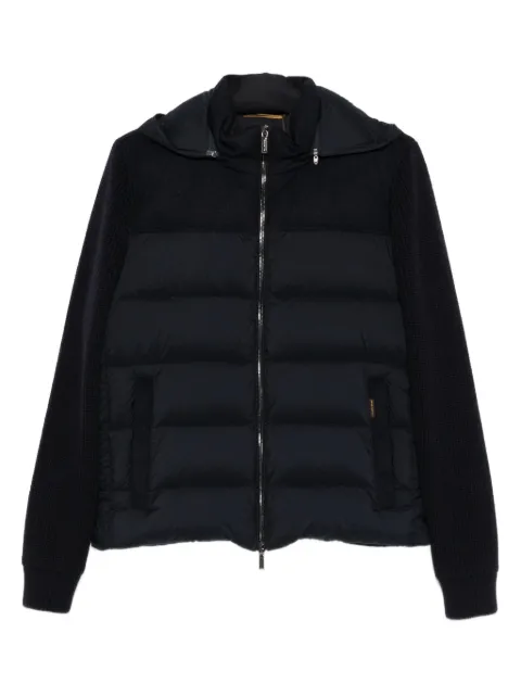 Moorer zipped padded jacket