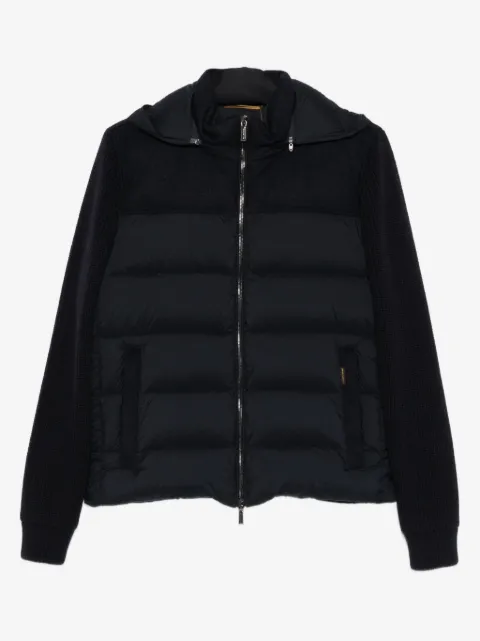 Moorer zipped padded jacket