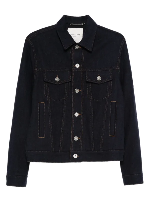 Jacob Cohën Button-fastening Flap-pocket Denim Jacket in Blue