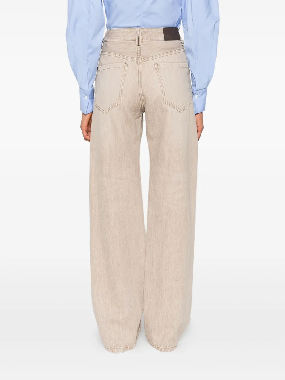 Brunello Cucinelli Jeans met verwassen-effect Beige