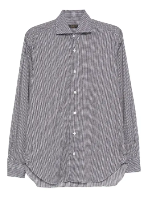 Barba check long-sleeved shirt