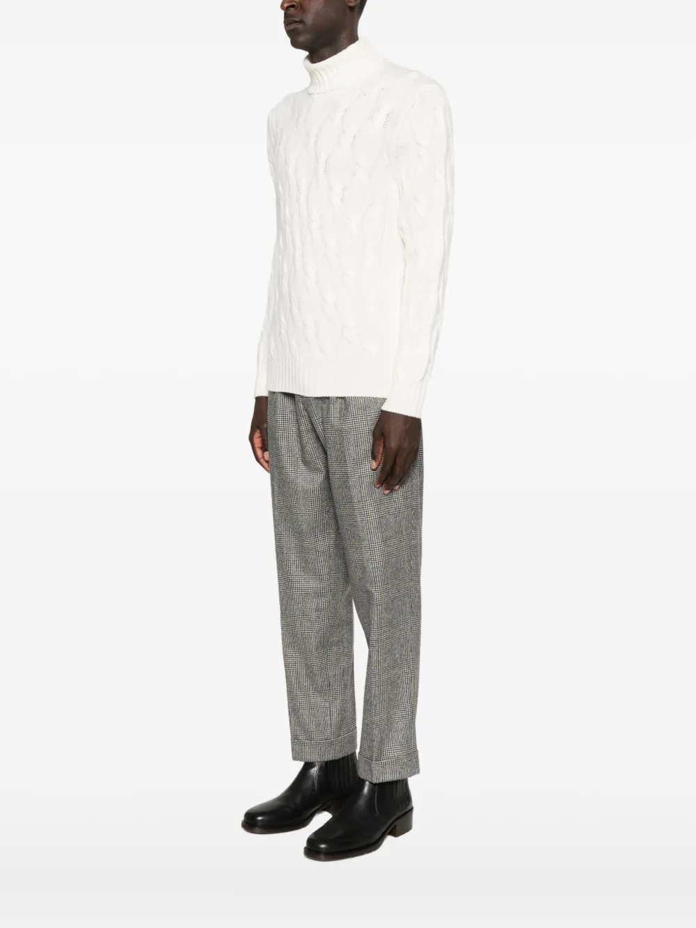 Barba Napoli Barba Turtle Neck Sweater Clothing In White