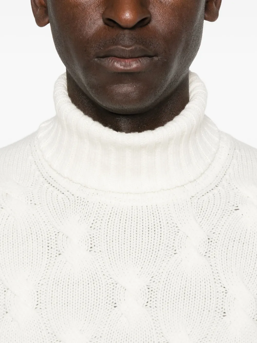 Barba Napoli Barba Turtle Neck Sweater Clothing In White