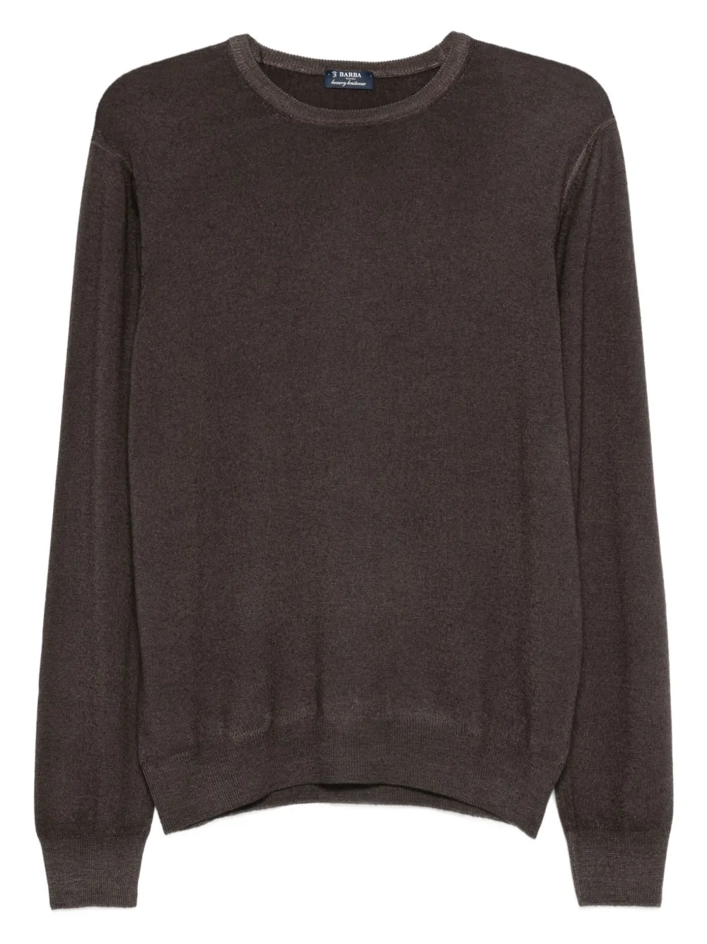 Barba crew-neck sweater | Brown | Image 1