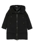 Moorer hooded padded coat - Black