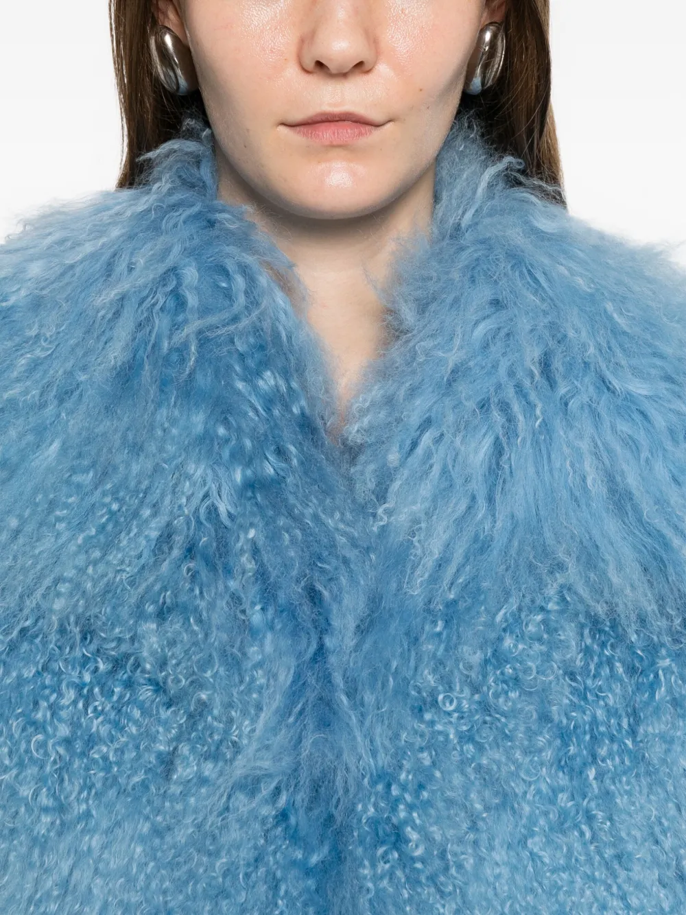 Numerootto Charlie Fur Jacket In Blue