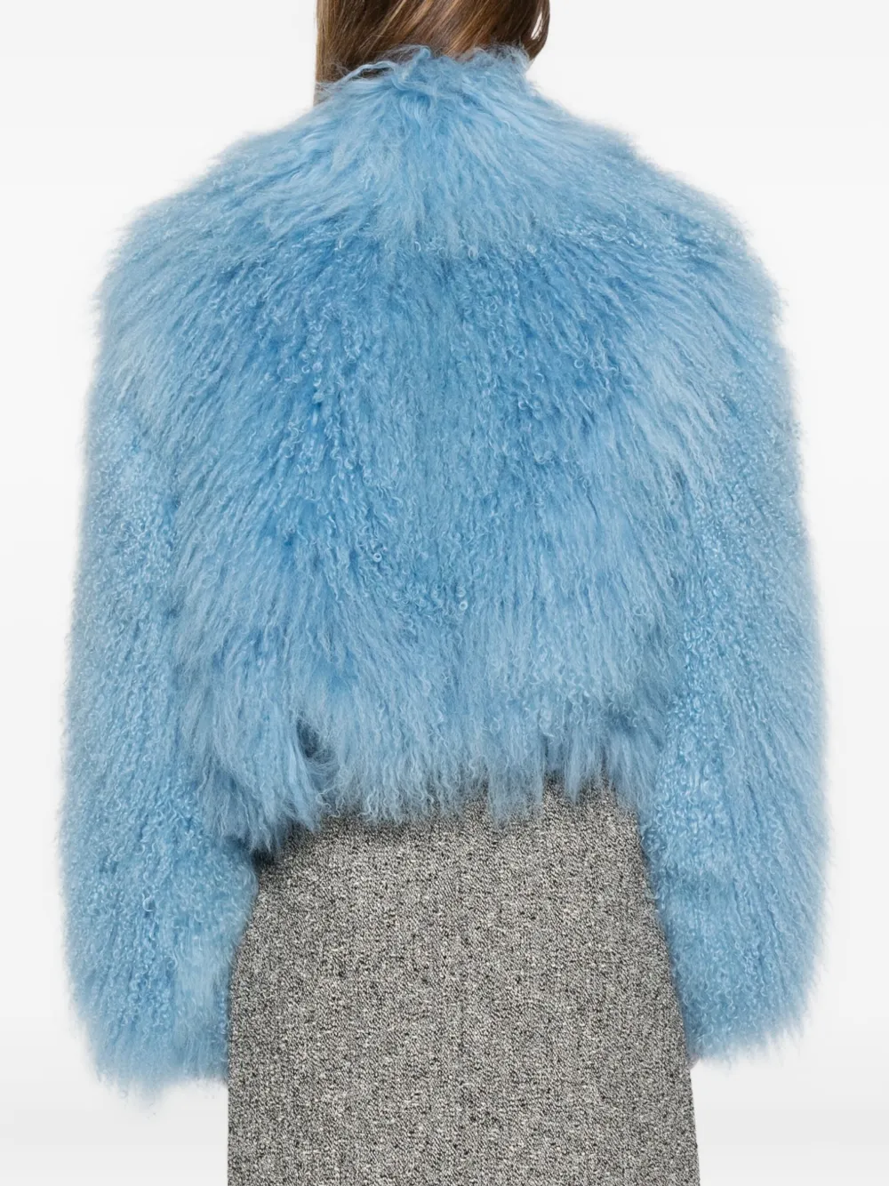 Numerootto Charlie Fur Jacket In Blue