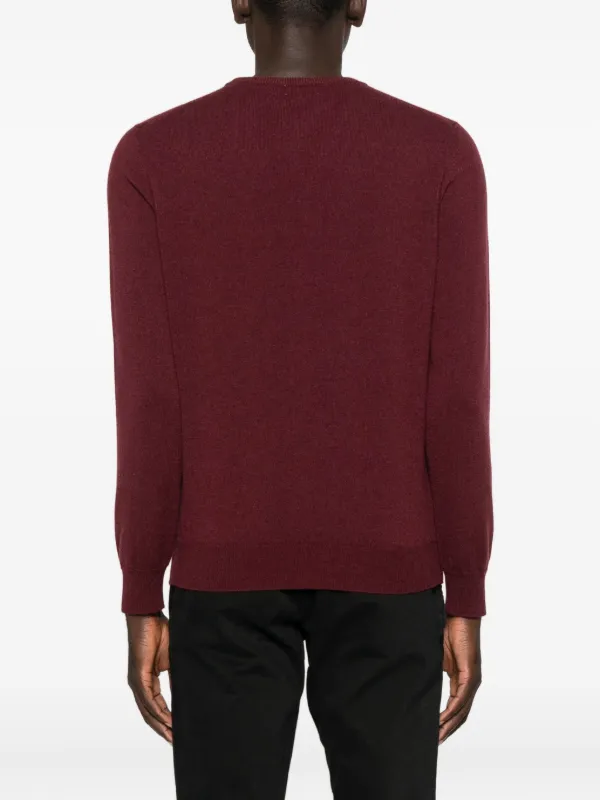 Malo Maglione Girocollo In Cashmere Rosso FARFETCH IT - Main Image