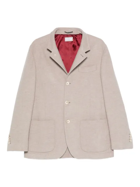 Brunello Cucinelli enkelknäppt kashmirblazer