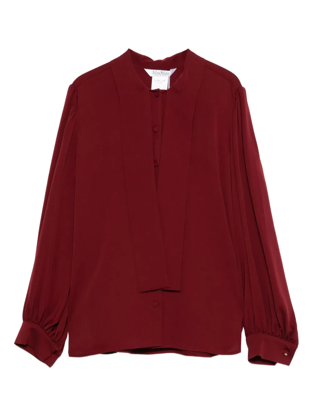 Max Mara button-front balloon-sleeve blouse | Red | Image 1