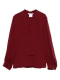 Max Mara button-front balloon-sleeve blouse - Red