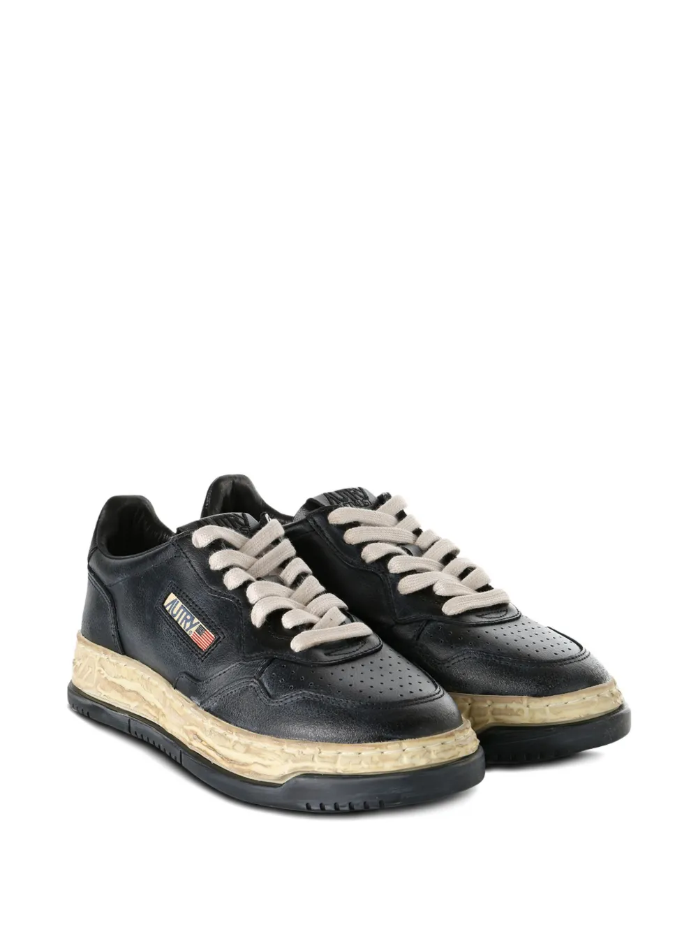 Maison MIHARA YASUHIRO x Autry leather sneakers Black