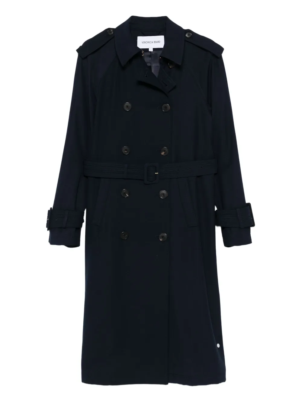Veronica Beard Conneley belted trench coat | Blue | Image 1