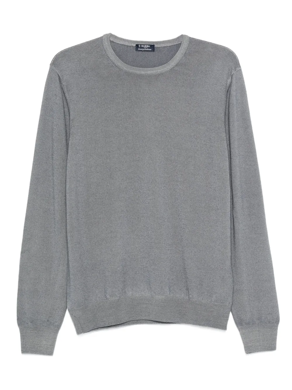 Barba crew-neck wool sweater | Grey | Image 1