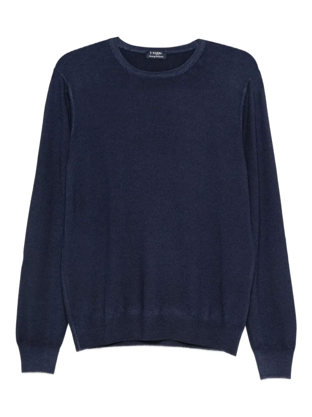 Barba round-neck wool sweater | Blue | Image 1