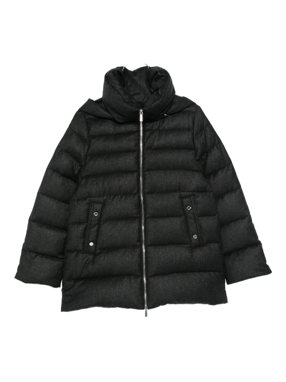 Moorer hooded puffer jacket - グレー Moorer hooded puffer jacket - グレー