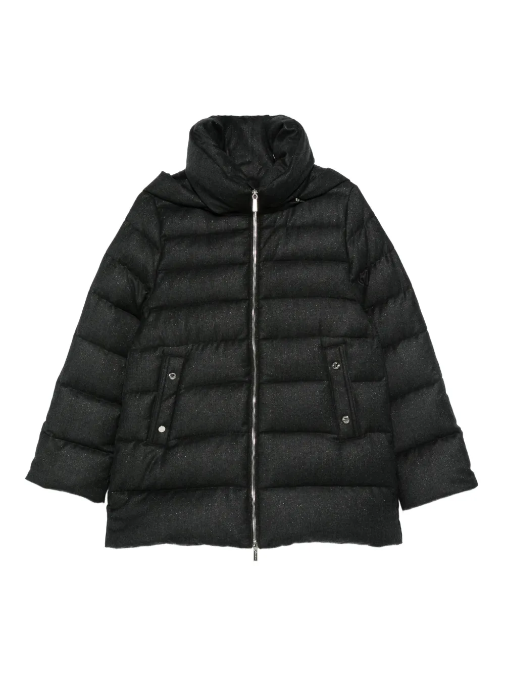 Moorer hooded puffer jacket | Grey | Image 1