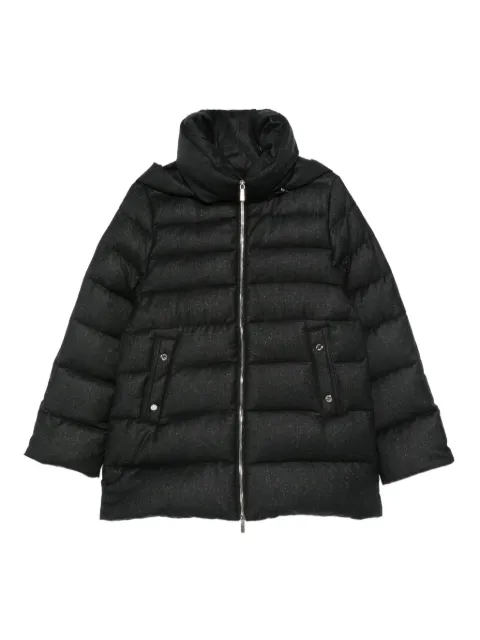 Moorer hooded puffer jacket