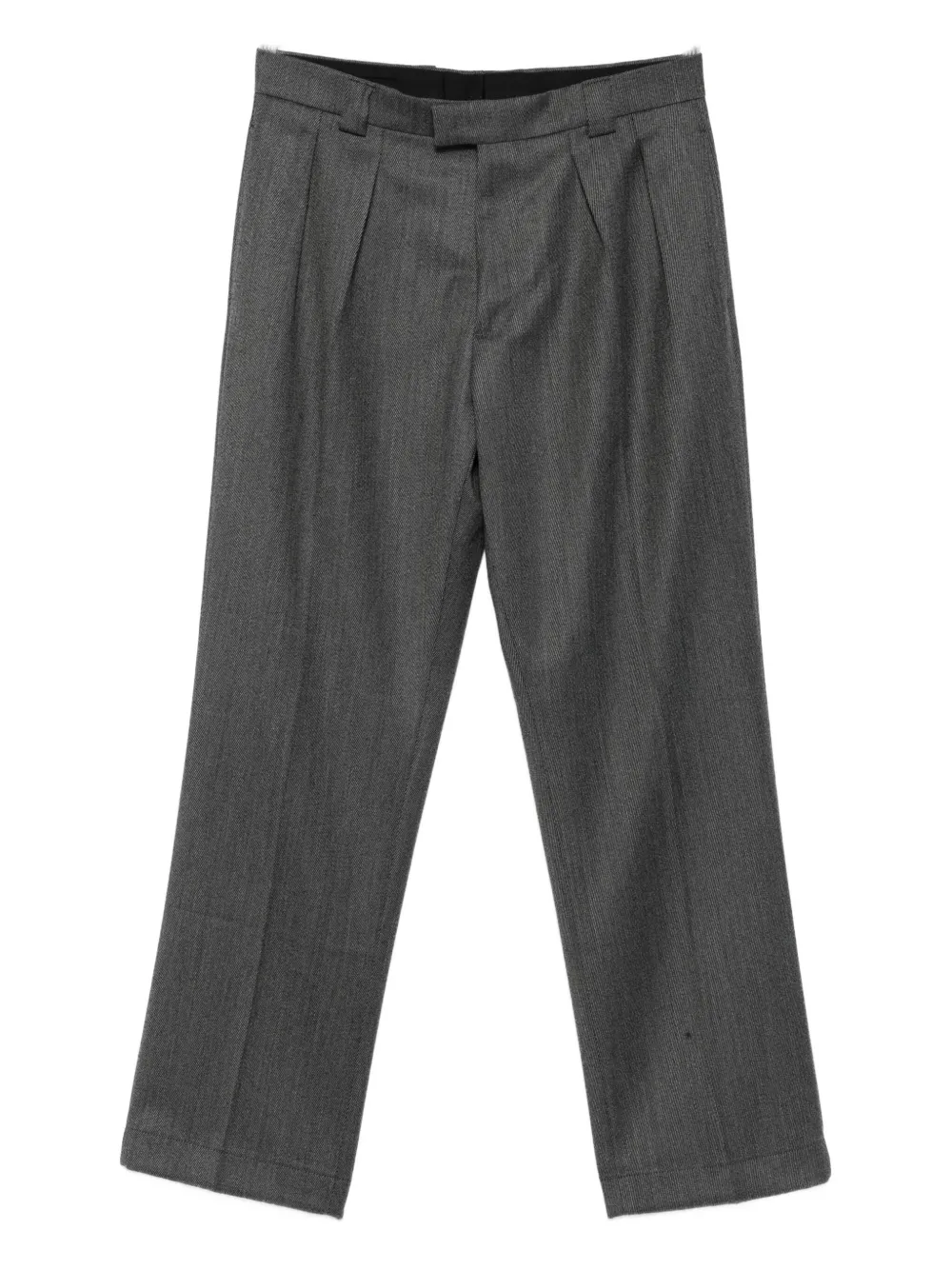 Berwich pleated wool trousers - グレー Berwich pleated wool trousers - グレー