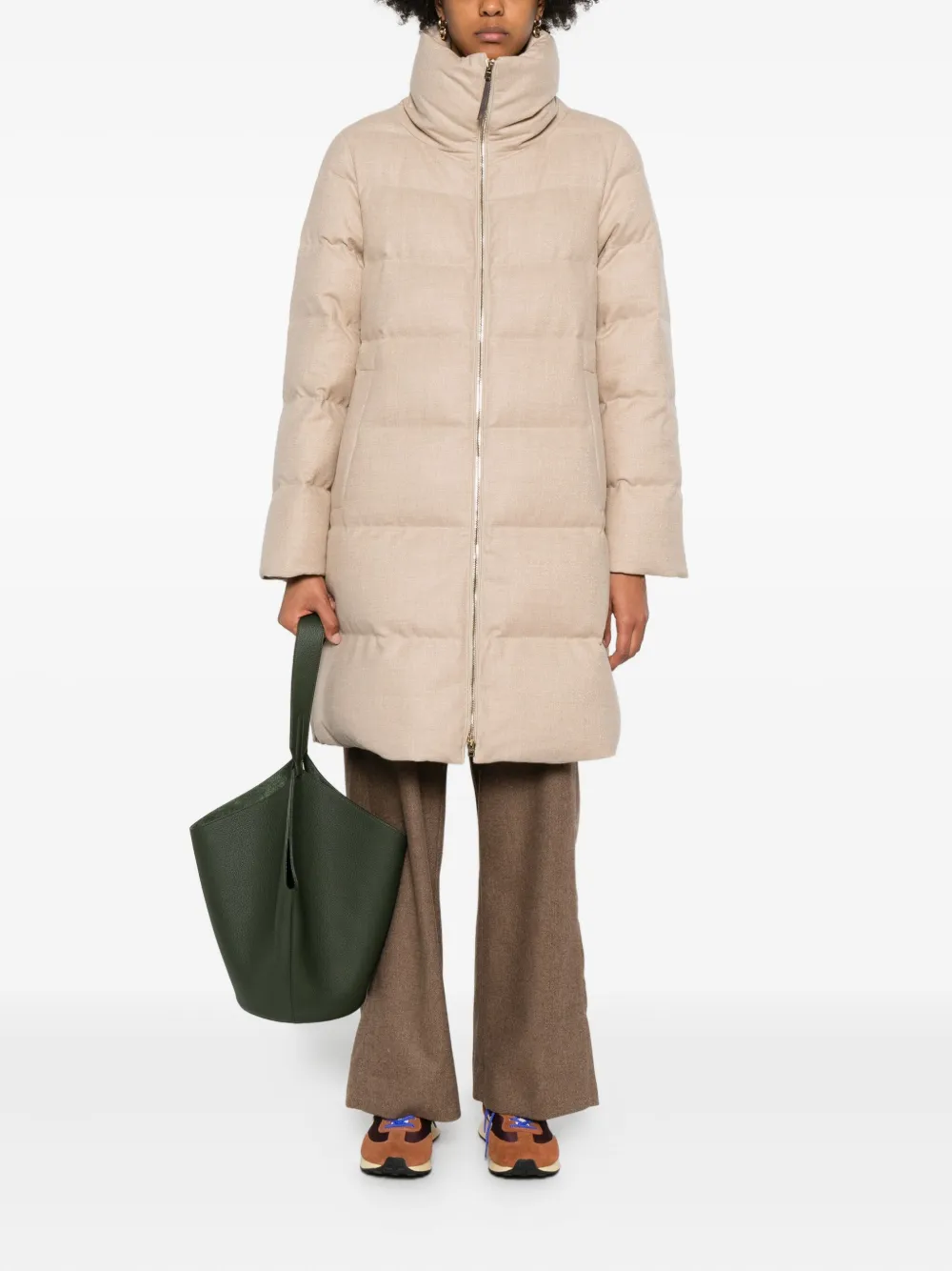 Herno quilted high-neck coat | Single Breasted Coats | Image 2