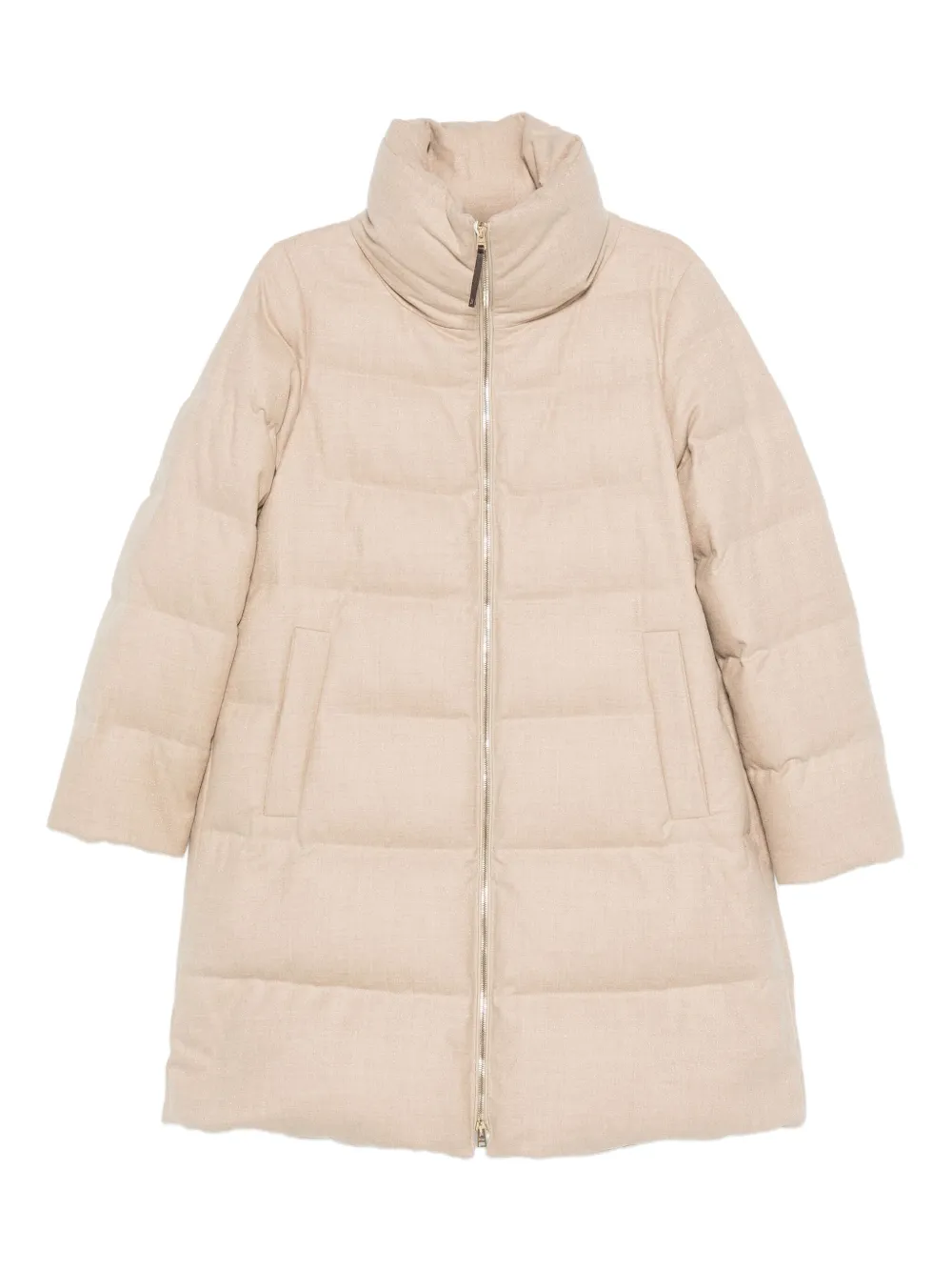 Herno quilted high-neck coat - ニュートラル Herno quilted high-neck coat - ニュートラル