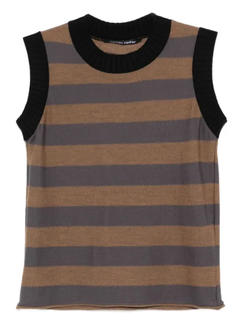 Hannes Roether striped sleeveless top