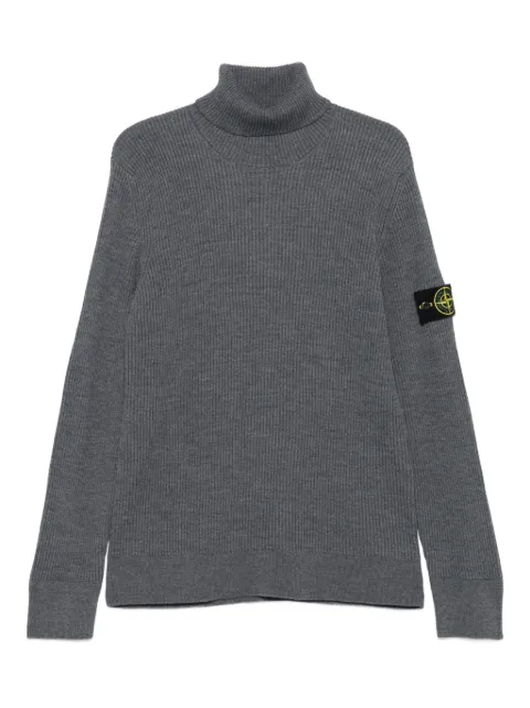 Stone Island ribbed turtleneck sweater