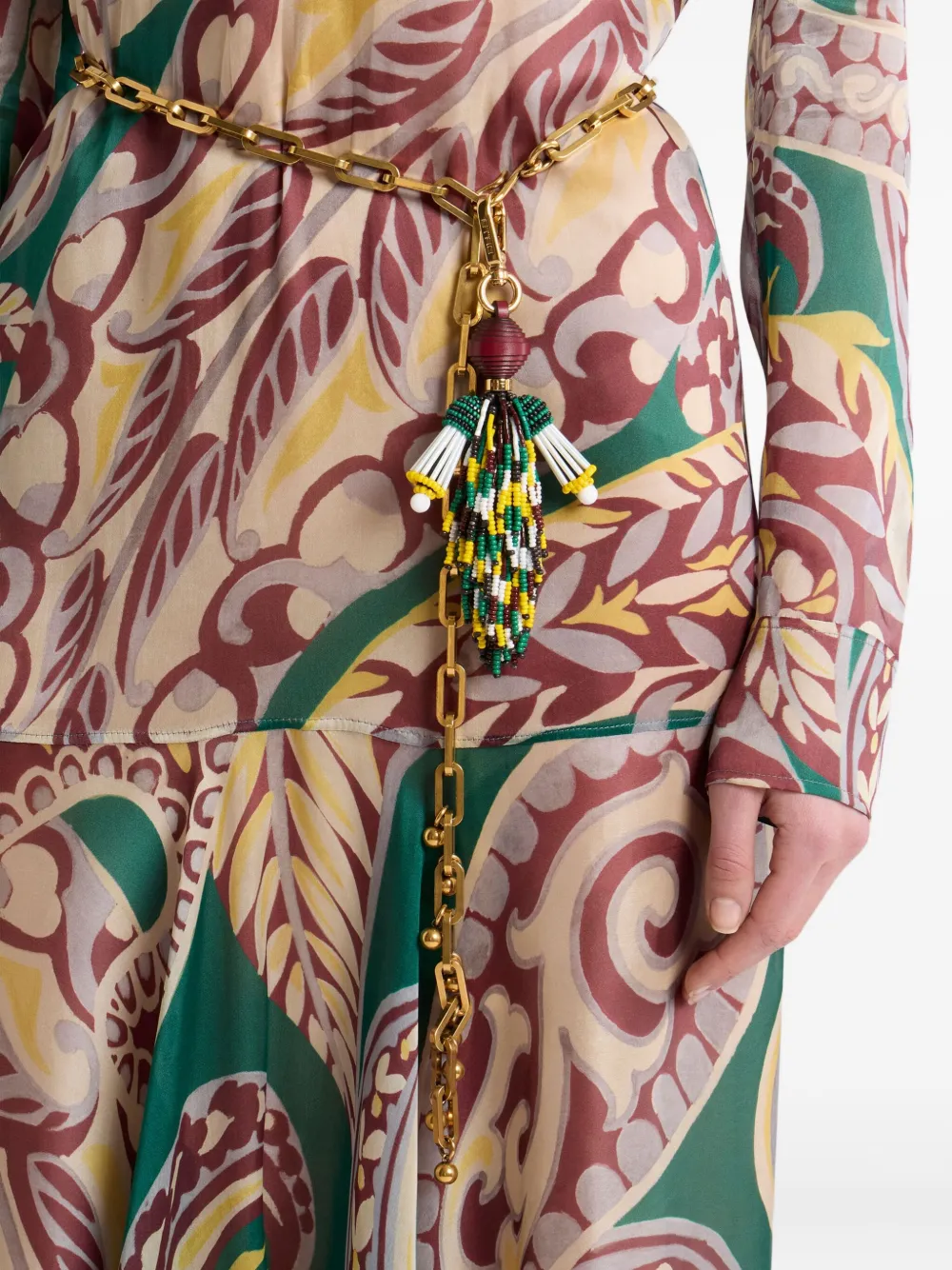 ETRO Bedel met kralen Groen