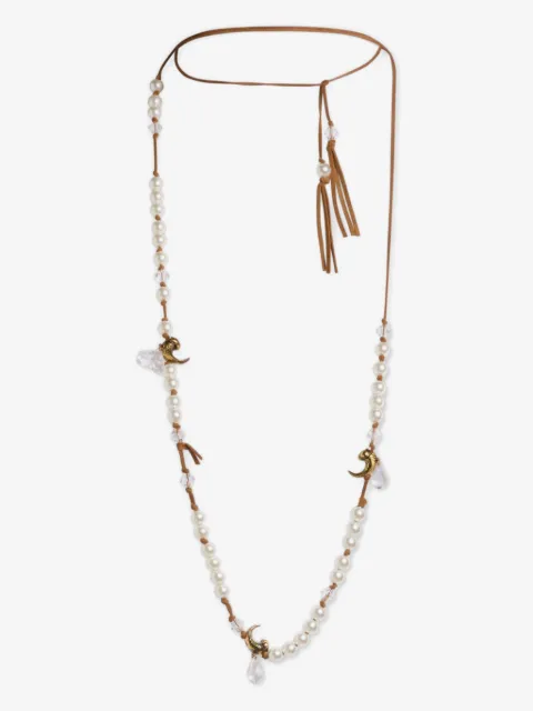 ETRO pearl-paisley bee necklace