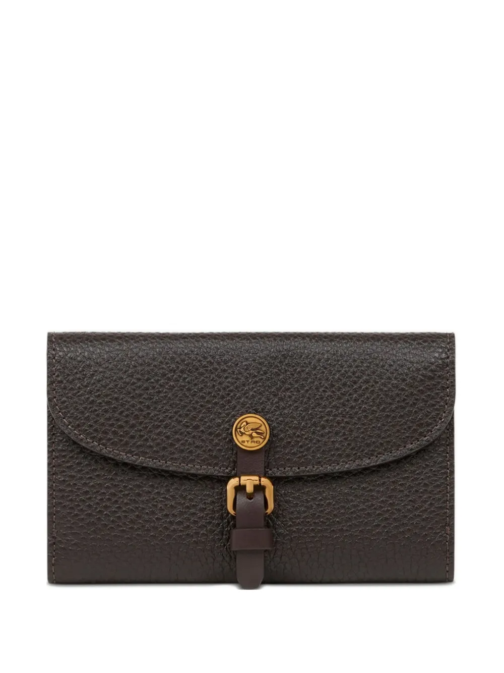 ETRO Pony hammered-leather wallet | Brown | Image 1
