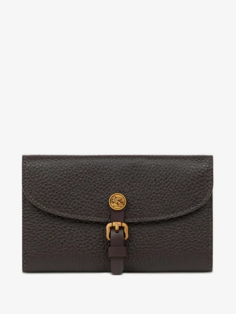 ETRO Pony hammered-leather wallet