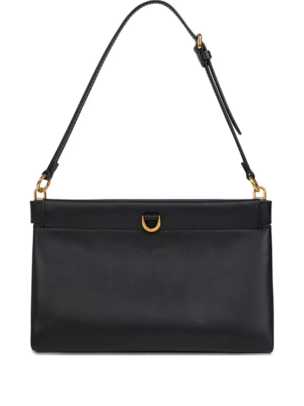 Etro Mini Leather Clutch Talk in Black