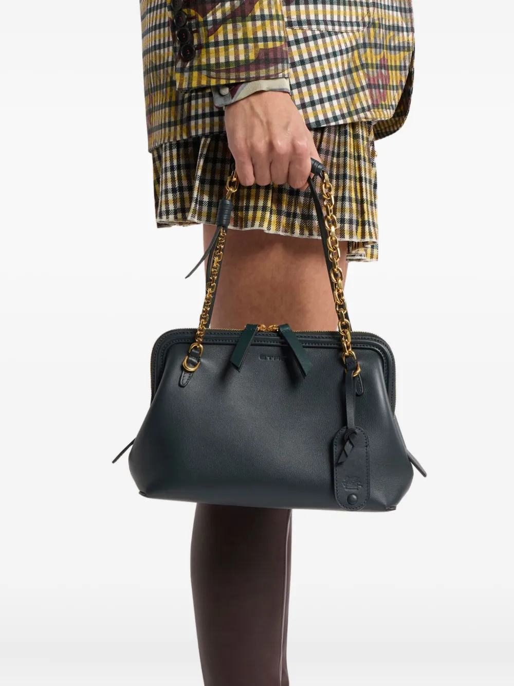 ETRO Schoudertas met kettingband - Groen