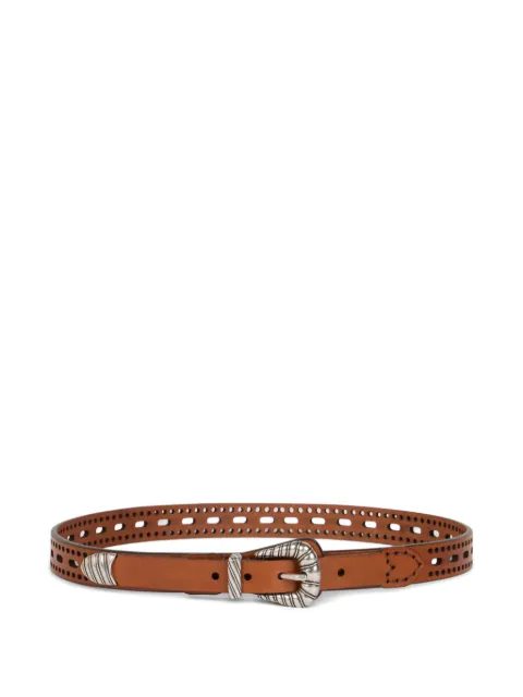 ETRO openwork leather belt