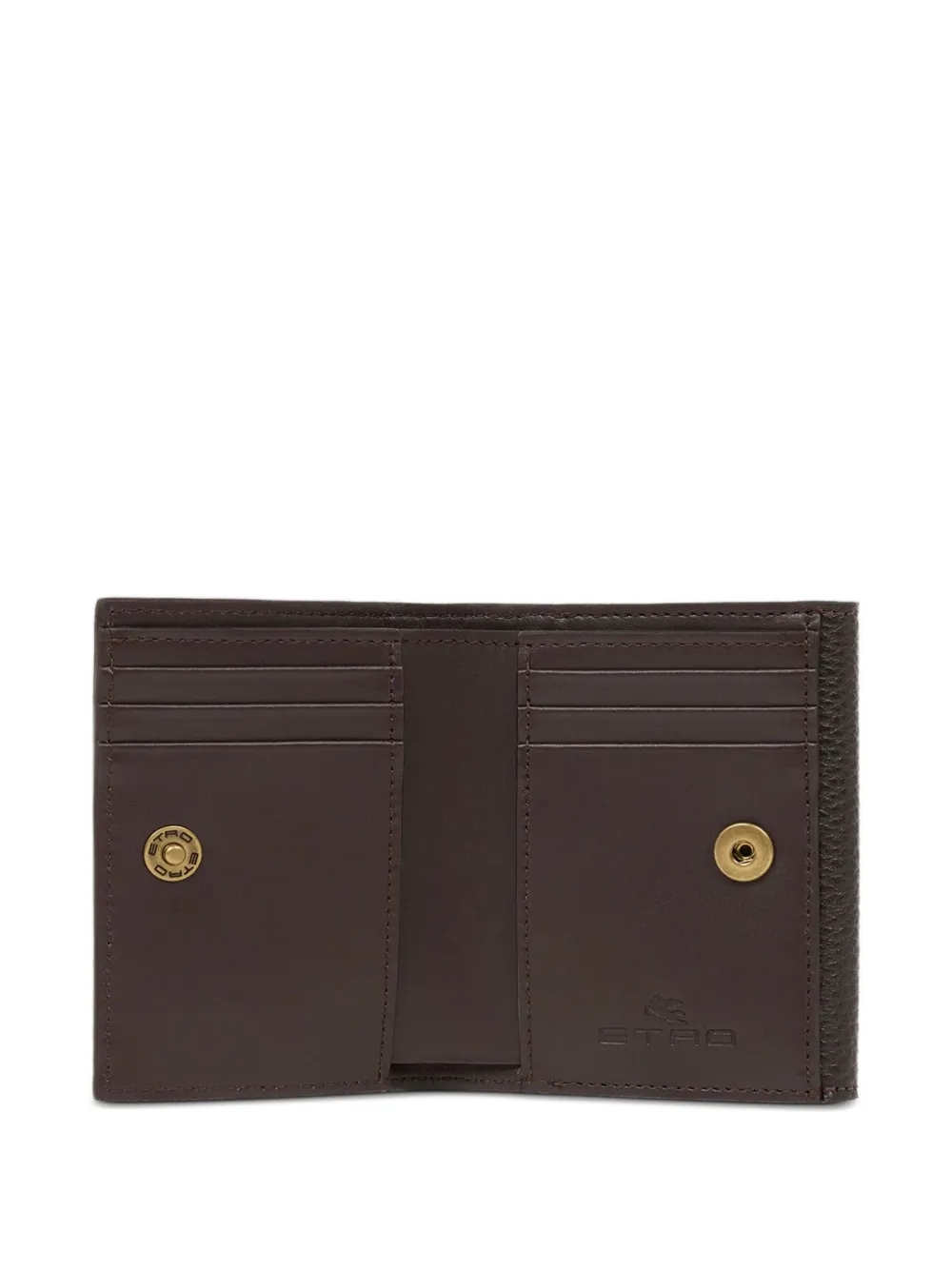 Etro Pegasus-embellished Buckle Wallet In Black
