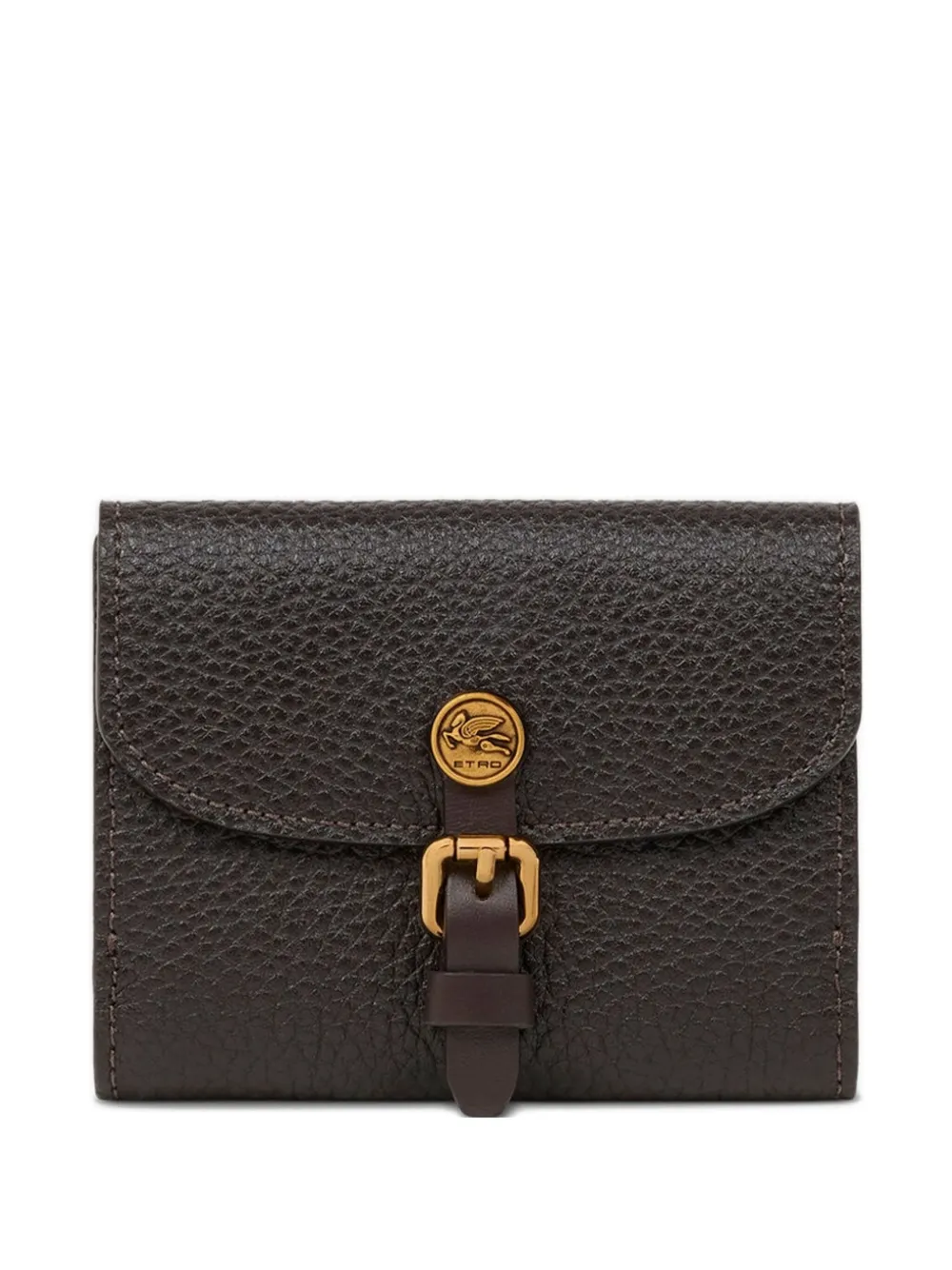 ETRO pegasus-embellished buckle wallet | Brown | Image 1