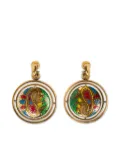 ETRO paisley button drop earrings - Gold