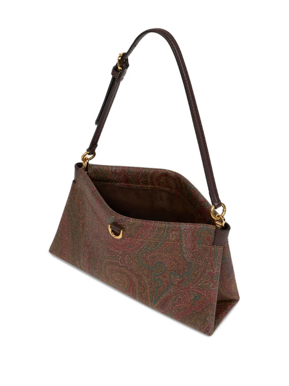 Etro Mini Arnica Paisley-patterned Shoulder Bag In Brown
