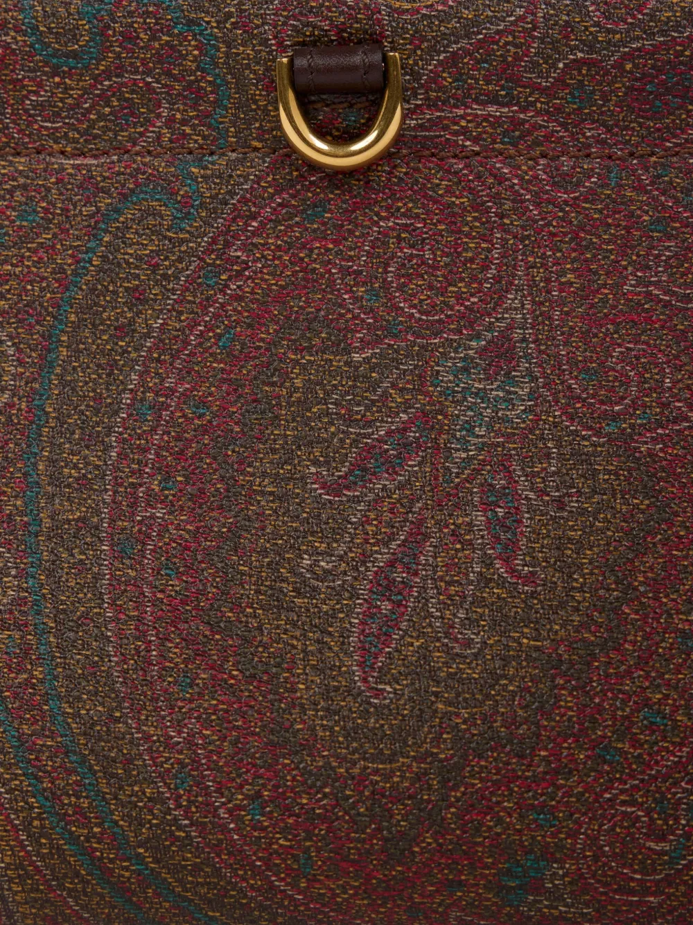 Etro Mini Arnica Paisley-patterned Shoulder Bag In Brown