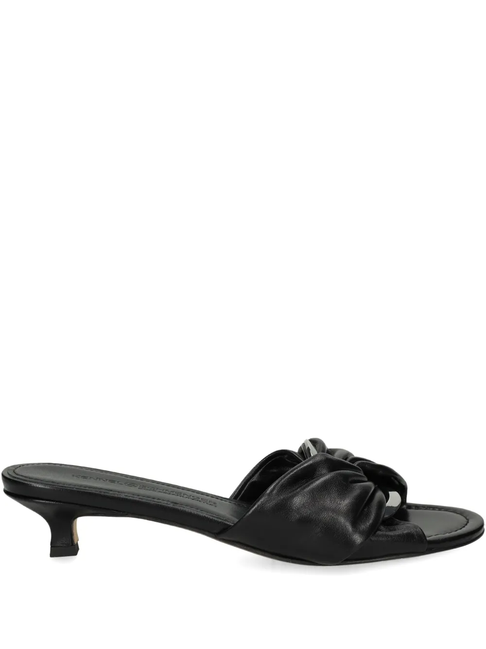 Kennel & Schmenger knotted leather heeled sandals - Nero