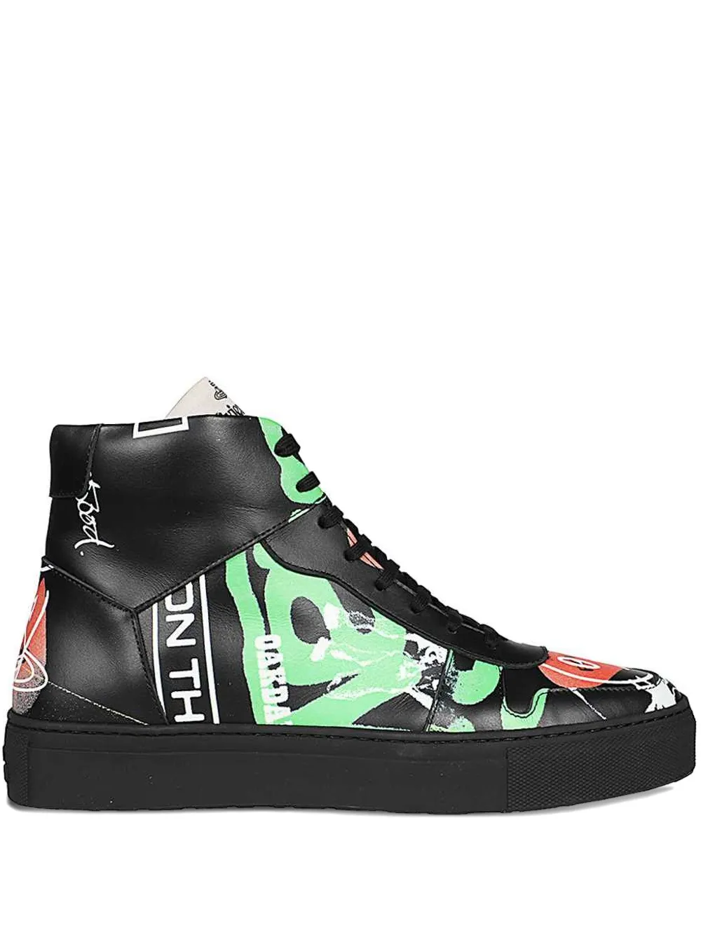 Vivienne Westwood leather high-top sneakers - ブラック Vivienne Westwood leather high-top sneakers - ブラック